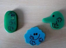 Mr Men Erasers X 3 1970s