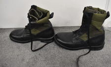 German Army Jungle Boots by Baltes – Leather & Canvas – Black/Green – UK Size 7