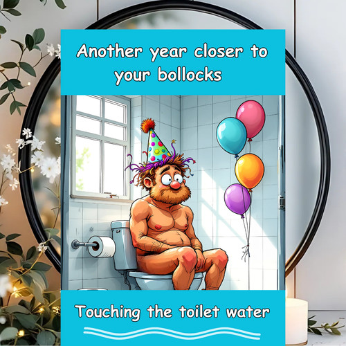 Funny birthday card rude joke - birthday,
