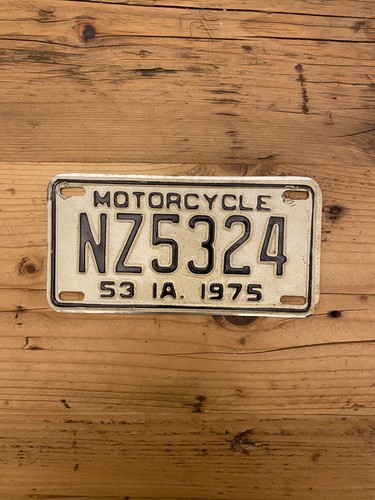 Vintage iowa 1975 motorcycle - vintage,