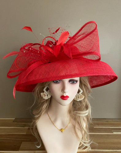 Red sinamay kentucky - red,