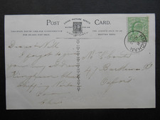 1906 KINGHAM Chipping Norton Oxfordshire Postmark on Comic Proverbs Postcard