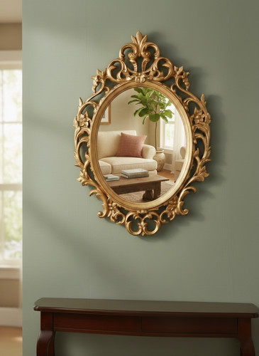 New ornate baroque wall - ornate, mirror