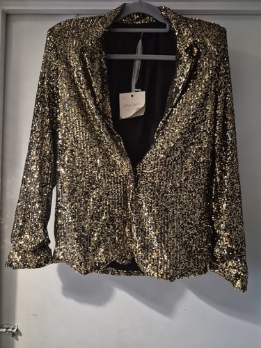 Aroma gold sequin padded - sequin,