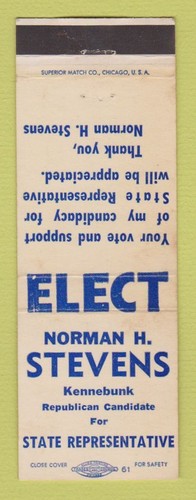 Matchbook cover norman - cover,
