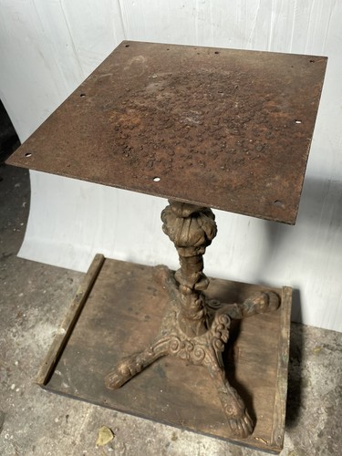 Antique cast iron pedestal - cast,