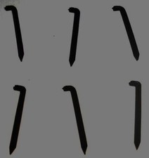 BANJO RAILROAD SPIKES (6) +