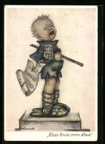 Artist hummel crying boy - artist-ak,