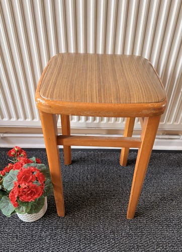Vintage wooden stool bar - stool,