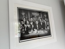 JJ Adams - 007 black and white - James Bond- limited edition print - framed