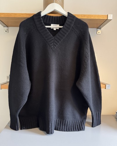 Cos black chunky jumper - chunky, l