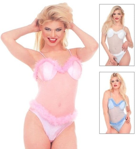Ladies marabou trim - ladies,