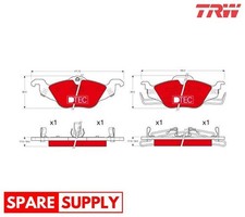 BRAKE PAD SET, DISC BRAKE FOR