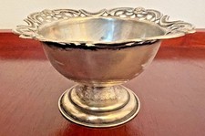 Silver Tone Footed Bowl