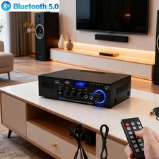 600W bluetooth Digital Power Amplifier Sound System Audio FM with Remote Control