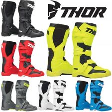 Thor Blitz XR Motocross Boots MX Bike Adult - BLACK / WHITE / GREY / BLUE / RED