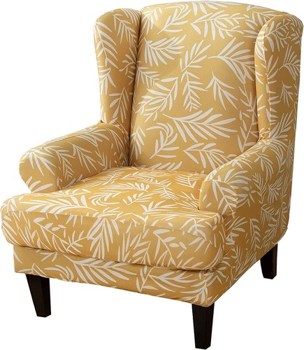 Wing chair cover stretch - chair,