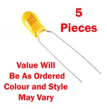 Tantalum Bead Capacitors Values 0.1uf-47uf 5 Pieces OM1183-OM1238