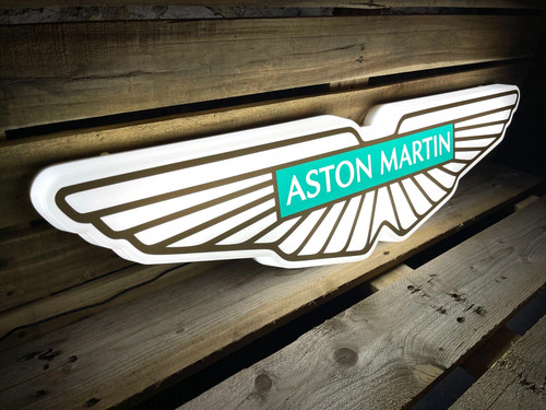 Aston martin illuminated sign - aston,