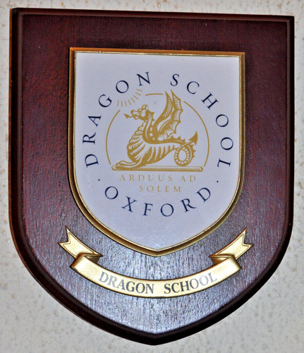 Dragon school oxford plaque - dragon,