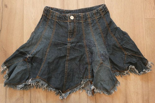 Cakewalk clever denim skirt - denim,