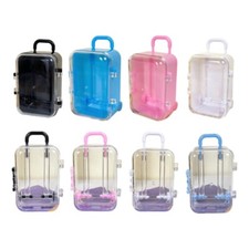 Mini Trolley Luggage for Storing Dolls Clothes Shoes Jewelry Suitcase Box Decors