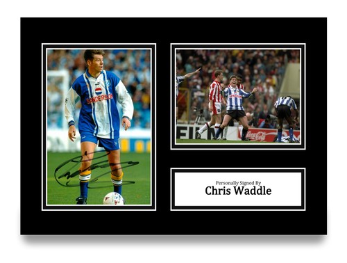 Chris waddle hand signed - waddle, a4