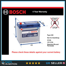 Car Battery S4023 Bosch 049