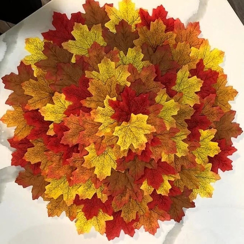 Artificial maple leaf - leaf, garland