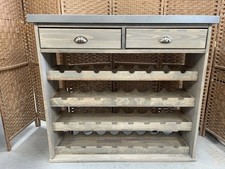 Garden Trading Aldsworth Wine Sideboard For 32 Bottles, Natural Spruce RRP425