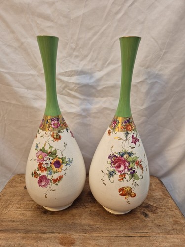 Pair hand painted - a,