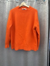 Orange Zara Baggy Jumper. Size