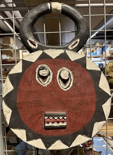 Goli mask baule sun - baule, ivory