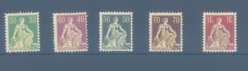 Switzerland 1907 1917 og - switzerland, mh-og