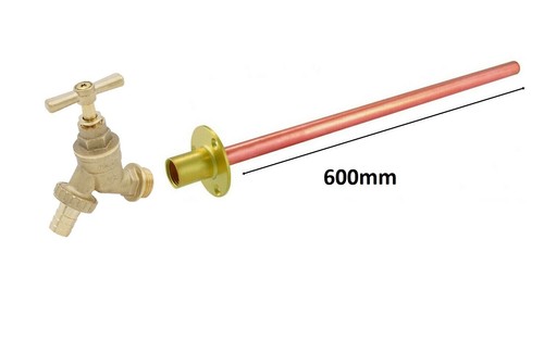 Outside garden tap - wall, plate