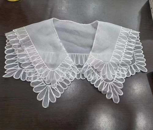 White sheer sailor collar - white,