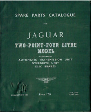 JAGUAR Mk1 2.4 LITRE SALOON 1955-59 ORIGINAL FACTORY PARTS CATALOGUE