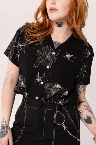 Hell bunny grungy - spider, shirt