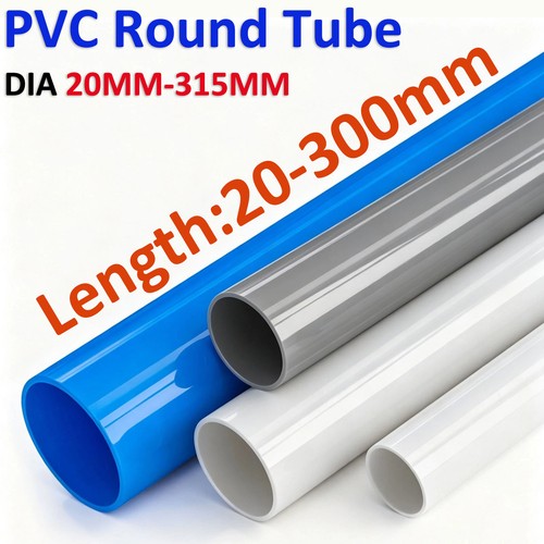 Pvc round tube pipe 20mm - round, 20mm-300mm