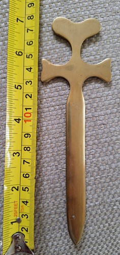 Brass letter opener - brass,
