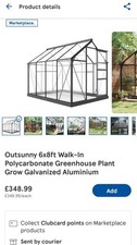 6x8ft Galvanized Aluminium