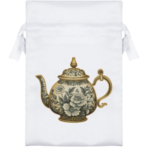 Antique vintage teapot - 'antique, satin