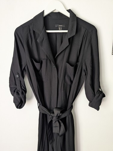 Mango suit black belted - mango,