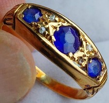 18Ct Gold Antique Garnet &