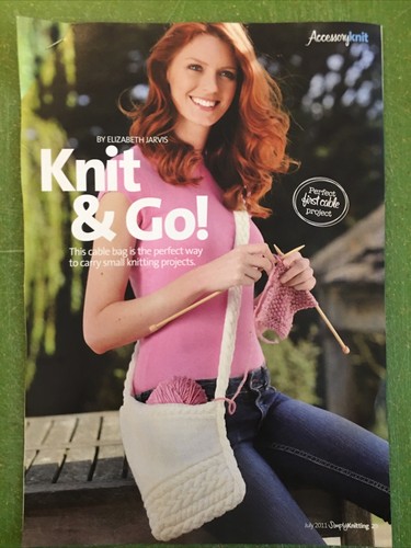 Knitting pattern cable bag - pattern,