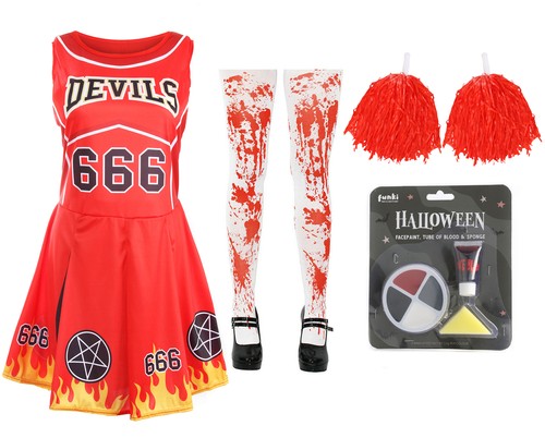 Ladies devil cheerleader - ladies,