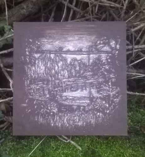 Carp artwork redmire pool - artwork, of