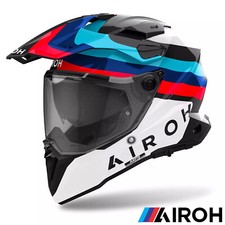 Airoh Commander 2 Motorcycle Helmet Dual Sport Adventure Doom Black For BMW