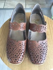 RIEKER ANTISTRESS LEATHER SUMMER COMFORT SHOES SIZE UK 3 EU 36 - VGC