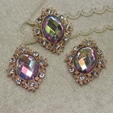 10x Rhinestone Crystal Buttons